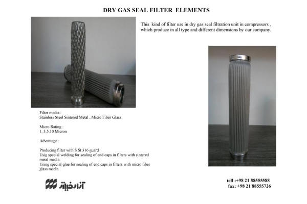 Dry Gas Seal Filter